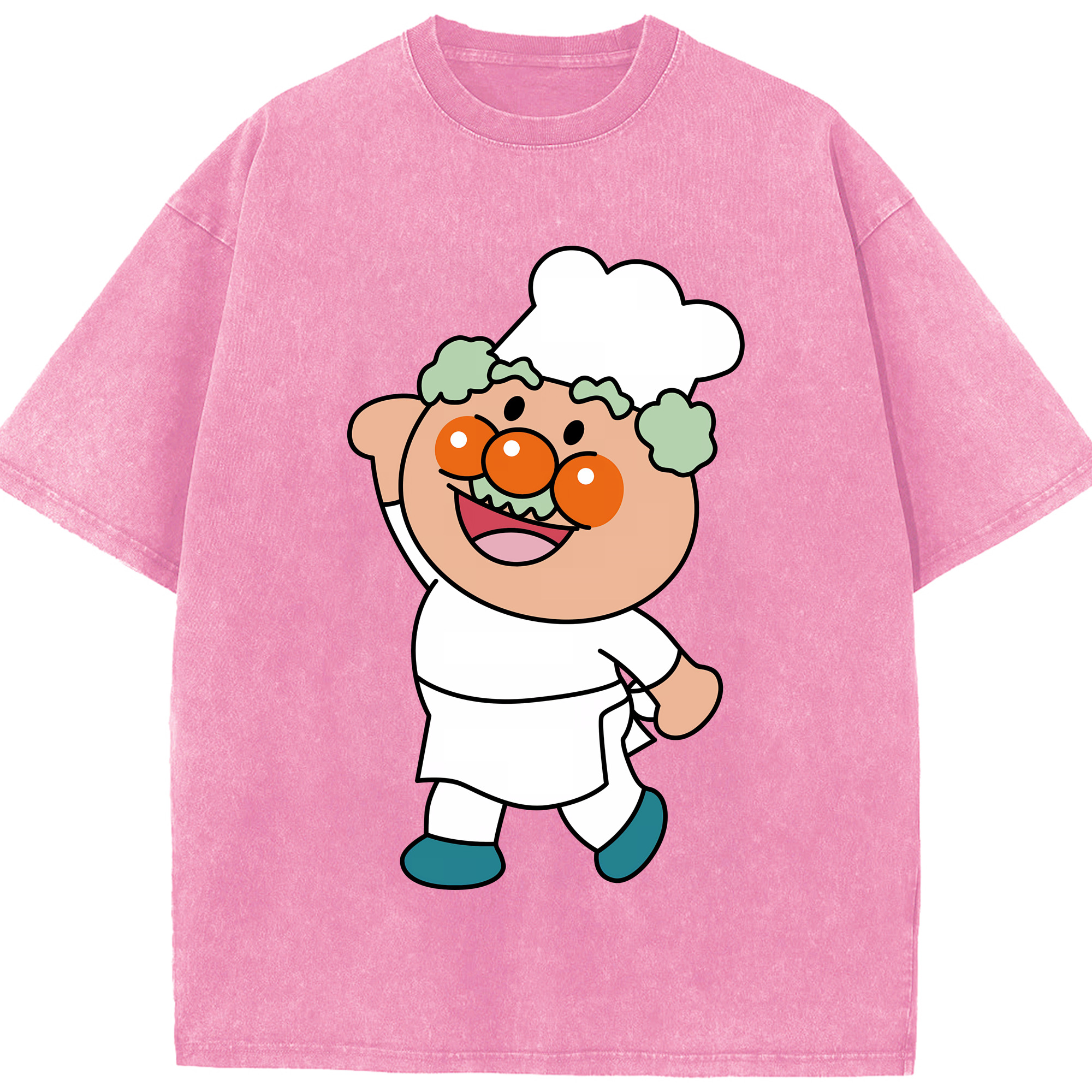 （画像用） アンパンマン Anpanman 綿100% ヴィンテージ風 半袖Tシャツ（フロントプリント）